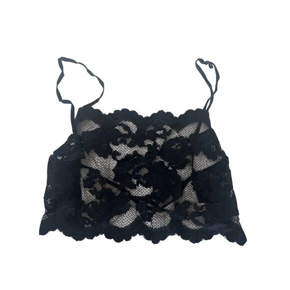 Victorias Secret Black Lace Two-Piece Skirt & Crop Top Set - Picture 2 of 7